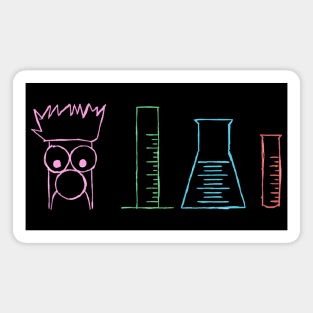 Beaker Chemistry Pun - Crayon Edition Magnet